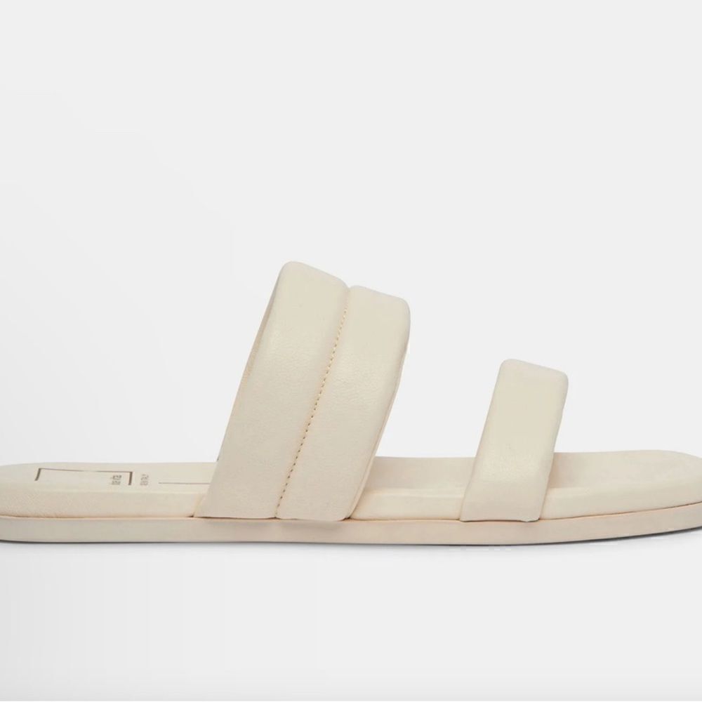 Dolce Vita Women's Adore Puffy Band Slide Sandals IVORY BRAND NEW - Picture 4 of 5